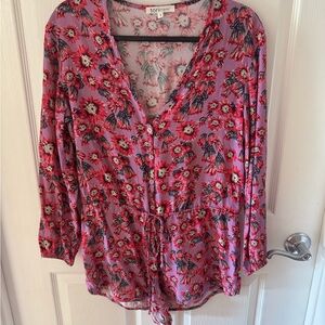 Torrid Women's Floral Pink Top
